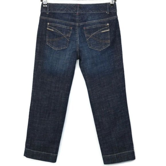 Tommy Hilfiger Hope Crop Jeans Dark Stretch 4 - Picture 1 of 9